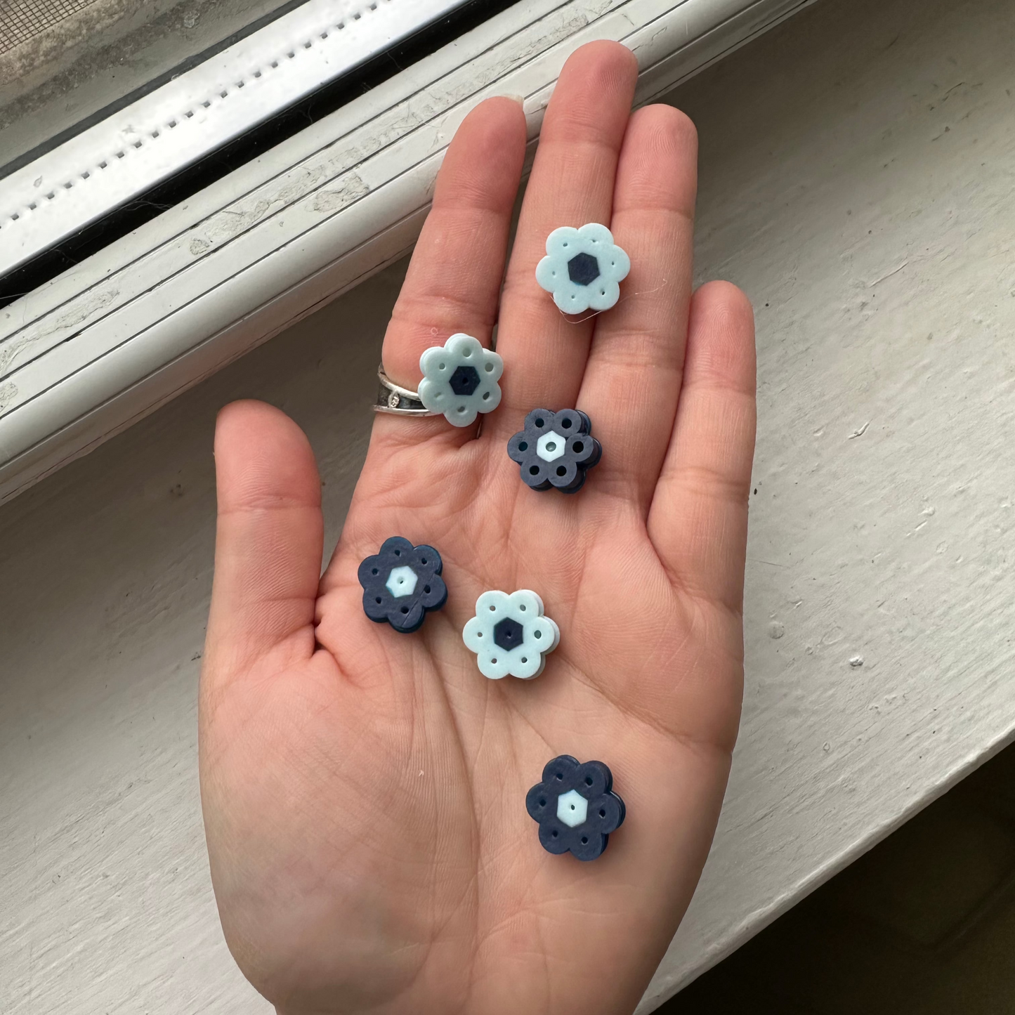 Flower Micro Magnets - Set of 6